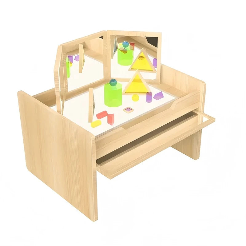 Soft light mirror table