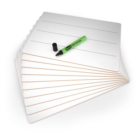 Show-me Lined Rigid Lapboards, Pack of 10