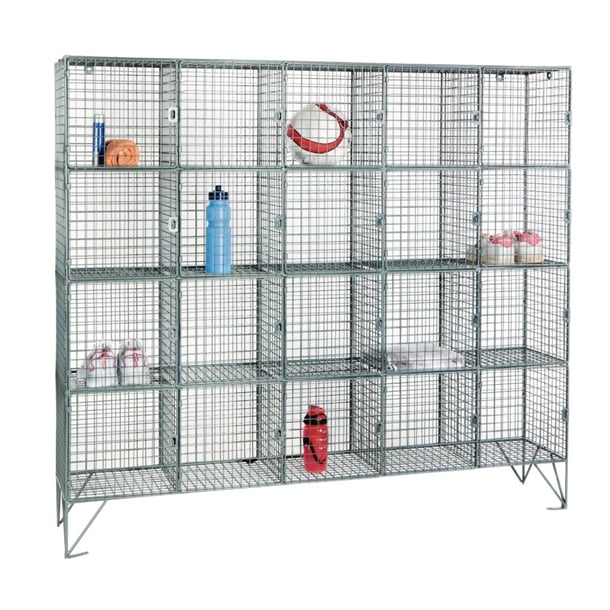 Mesh Locker 20 Compartment, H1305mm x W1525mm x D450mm