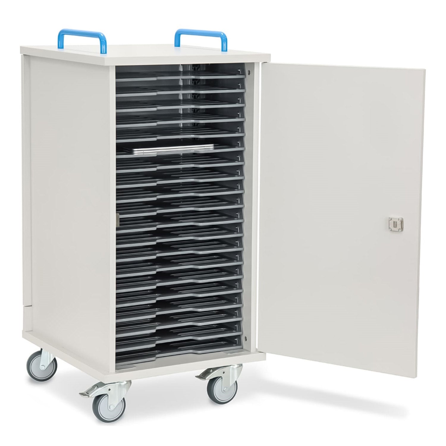 LapCabby Lyte mobile single door dual USB A & USB C charging cabinet – 20