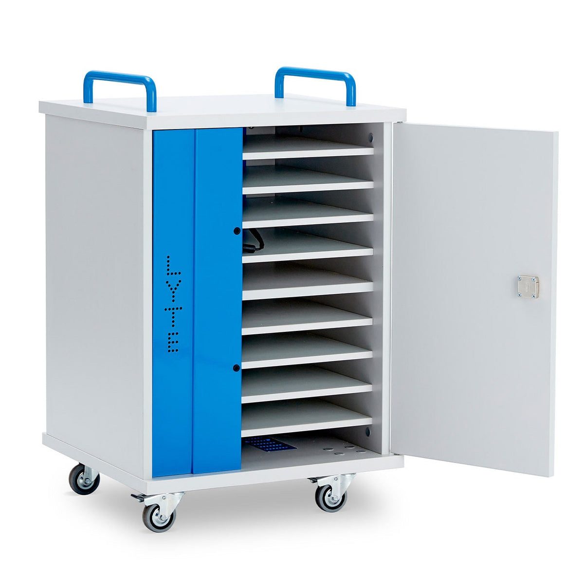 LapCabby Lyte mobile single door dual USB A & USB C charging cabinet – 10