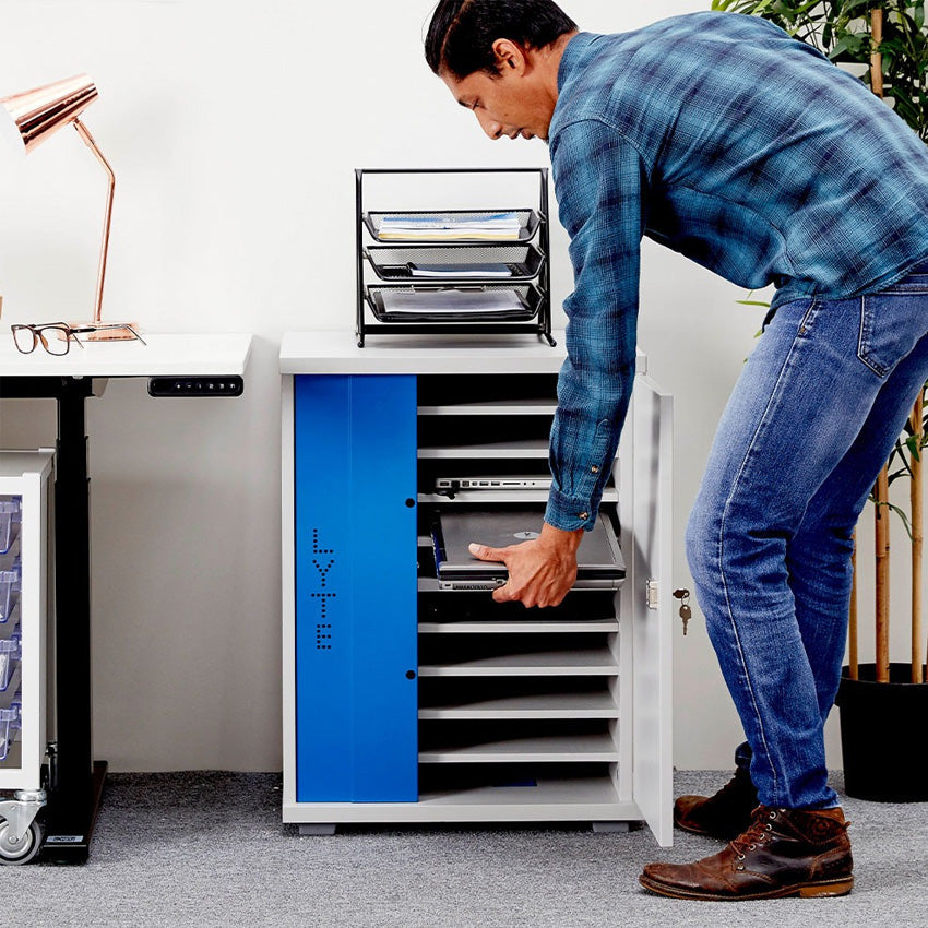 LapCabby Lyte single door AC charging cabinet - 10 devices