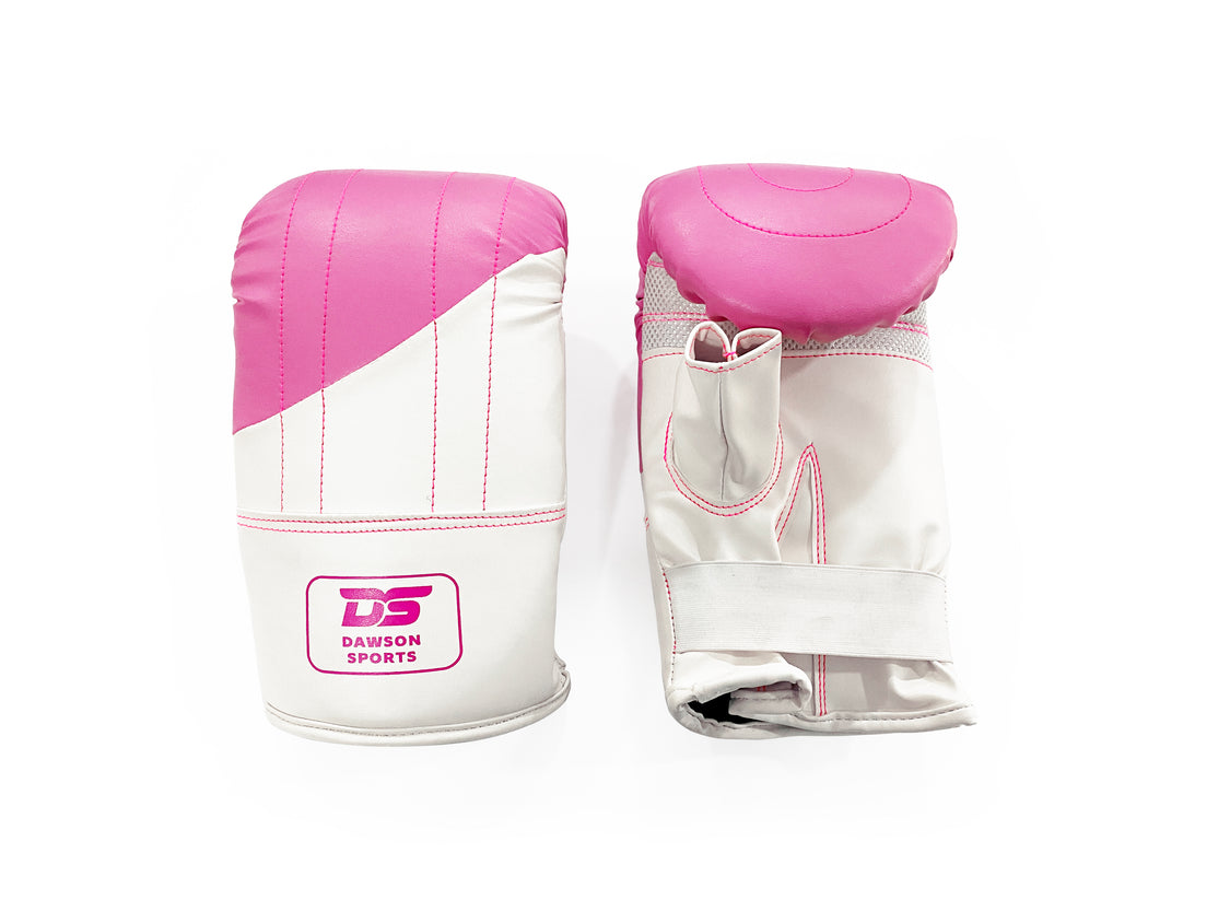 DS DS Ladies Bag Mitts Gloves - Pink White-Ppink