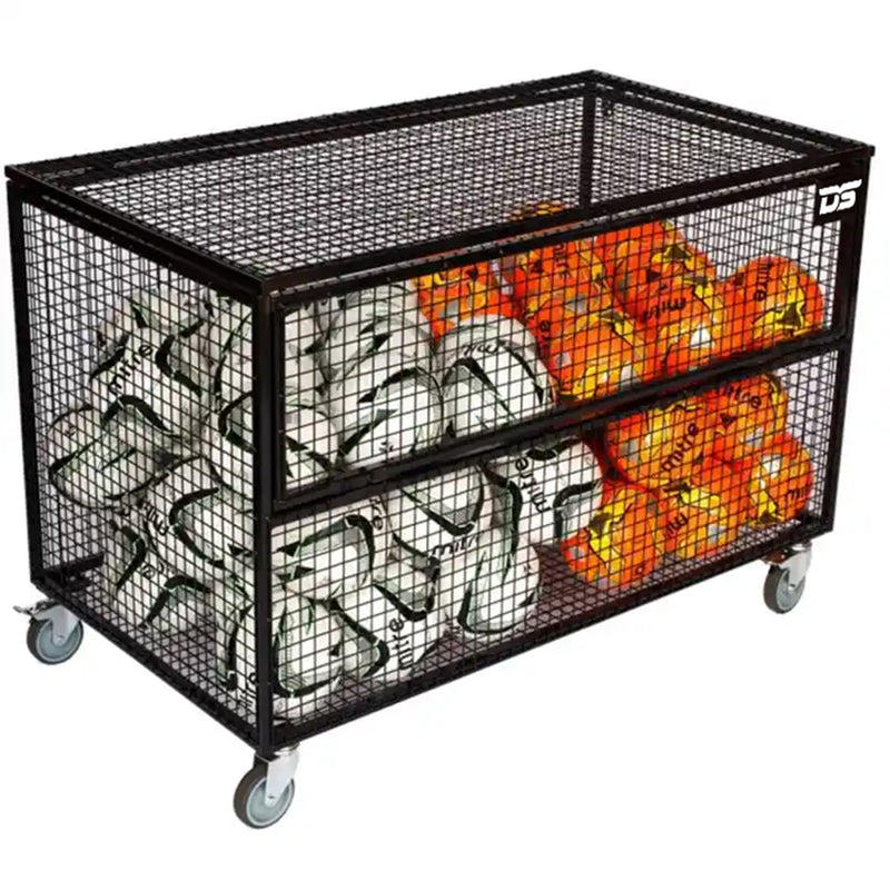DS Mesh Storage Trolley (122cm x 61cm x 76cm) Black