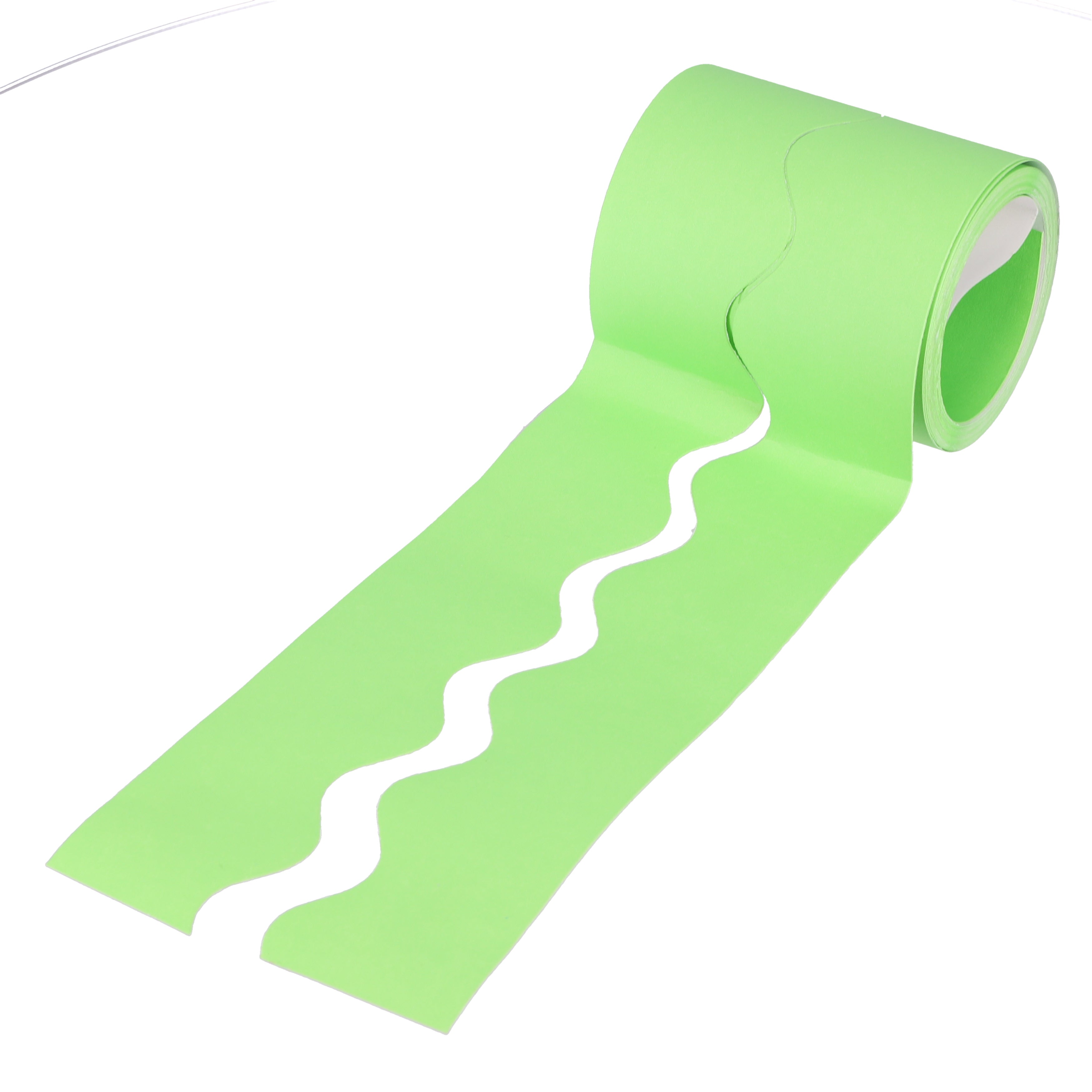 SCO CARD DECORATIVE BORDER ROLL SCOLLOPED 57MMX15M NILE GREEN 1PC -Min Qty 12