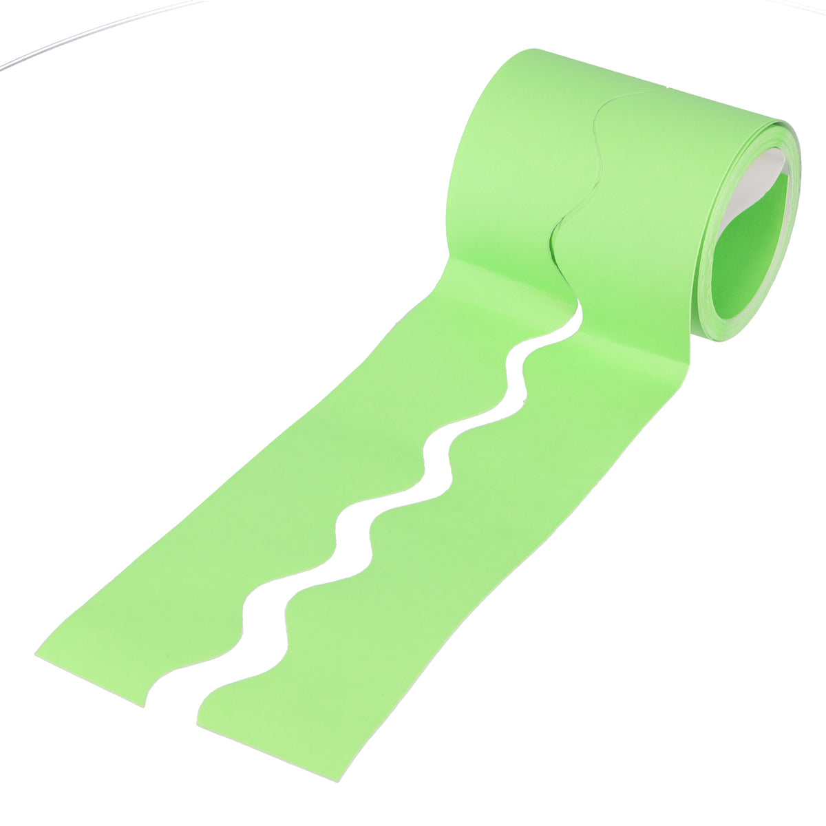 SCO CARD DECORATIVE BORDER ROLL SCOLLOPED 57MMX15M NILE GREEN 1PC -Min Qty 12