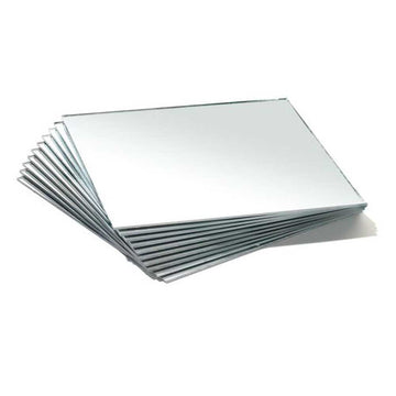 Pack of 10 rigid acrylic mirrors , pack of 10
