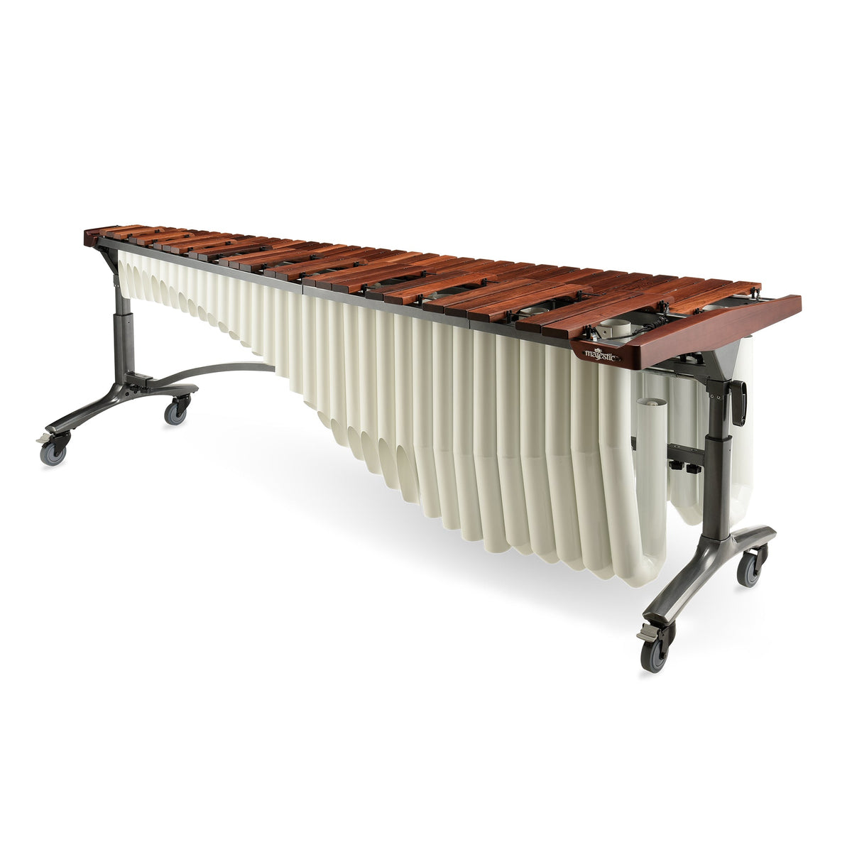 Majestic Reflection 5 octave rosewood bar marimba – White resonators
