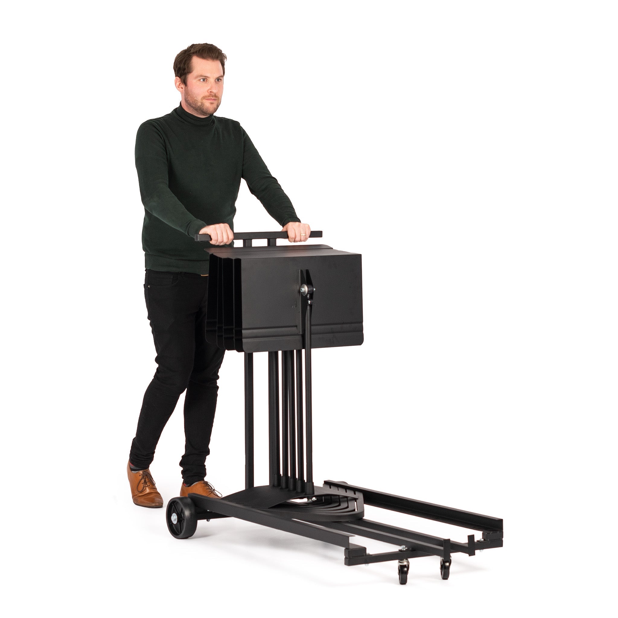 Manhasset storage cart for 15 Harmony music stands