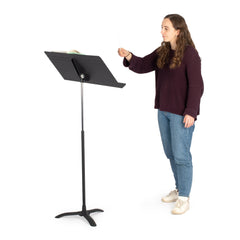 Manhasset Fourscore music stand - super wide desk fits 4 pages