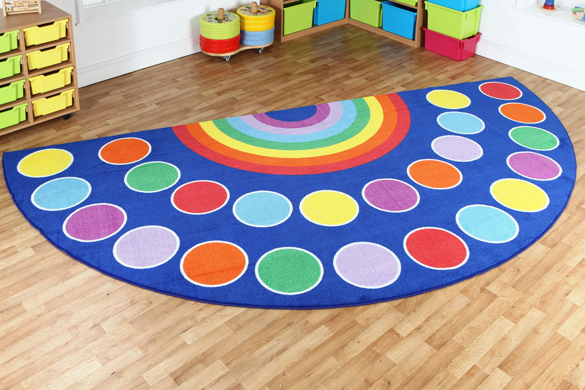 Rainbow™ Large Semi-Circle Placement Carpet