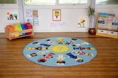 People Who Help Us Circular Carpet