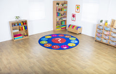Emotions™ Faces Interactive Circular Carpet