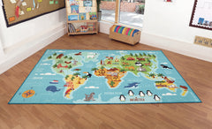 Animals & Places of the World Carpet
