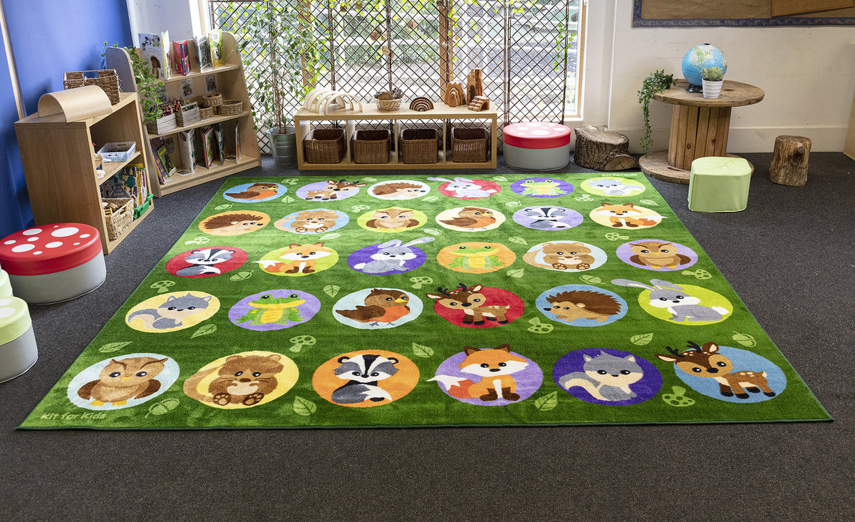 Woodland Animals Placement Carpet