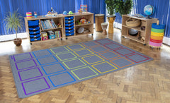 Essentials Rainbow Squares Indoor/Outdoor Carpet