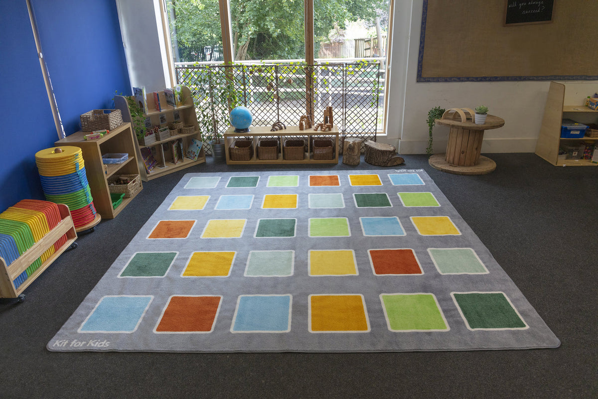 Rainforest Squares Placement Carpet