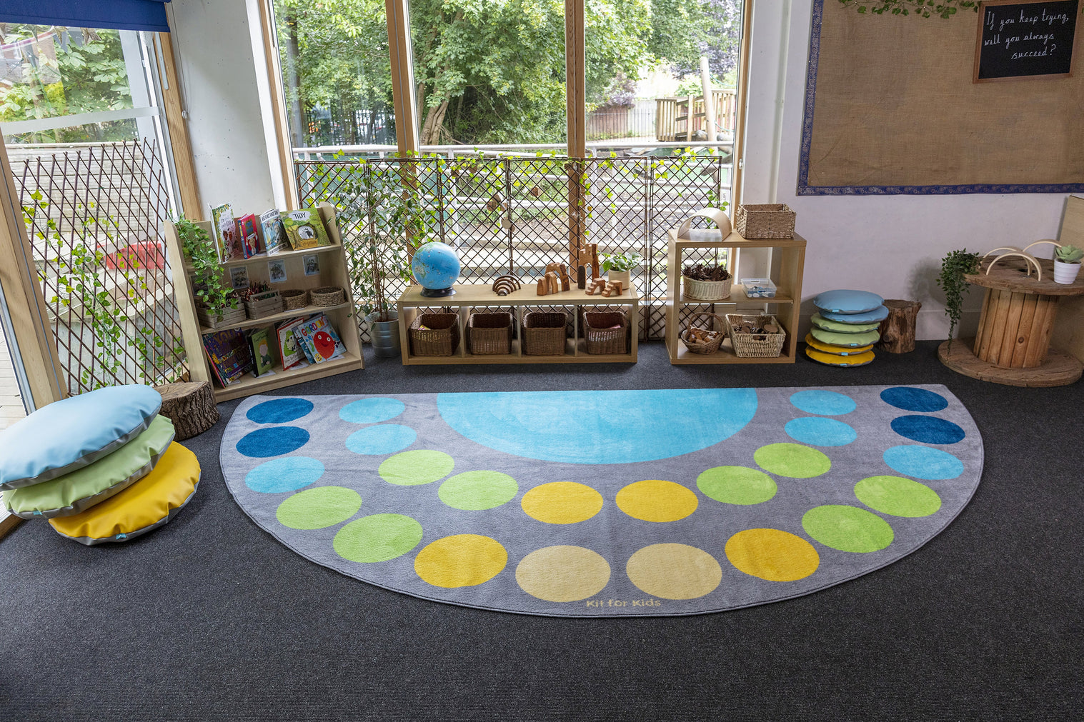Lake Large Semi Circle Placement Carpet