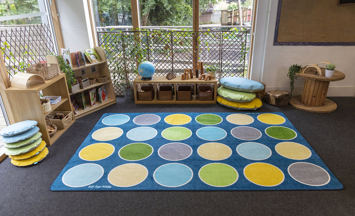 Lake Circles Rectangular Placement Carpet