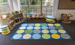 Lake Circles Rectangular Placement Carpet