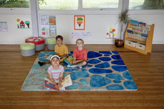 Water Droplet Super Deluxe Carved Carpet