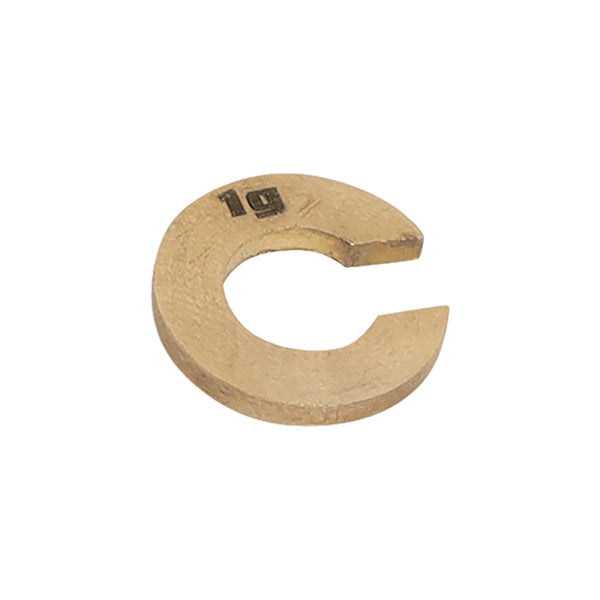 Mass,Brass,Slotted Mass 1g