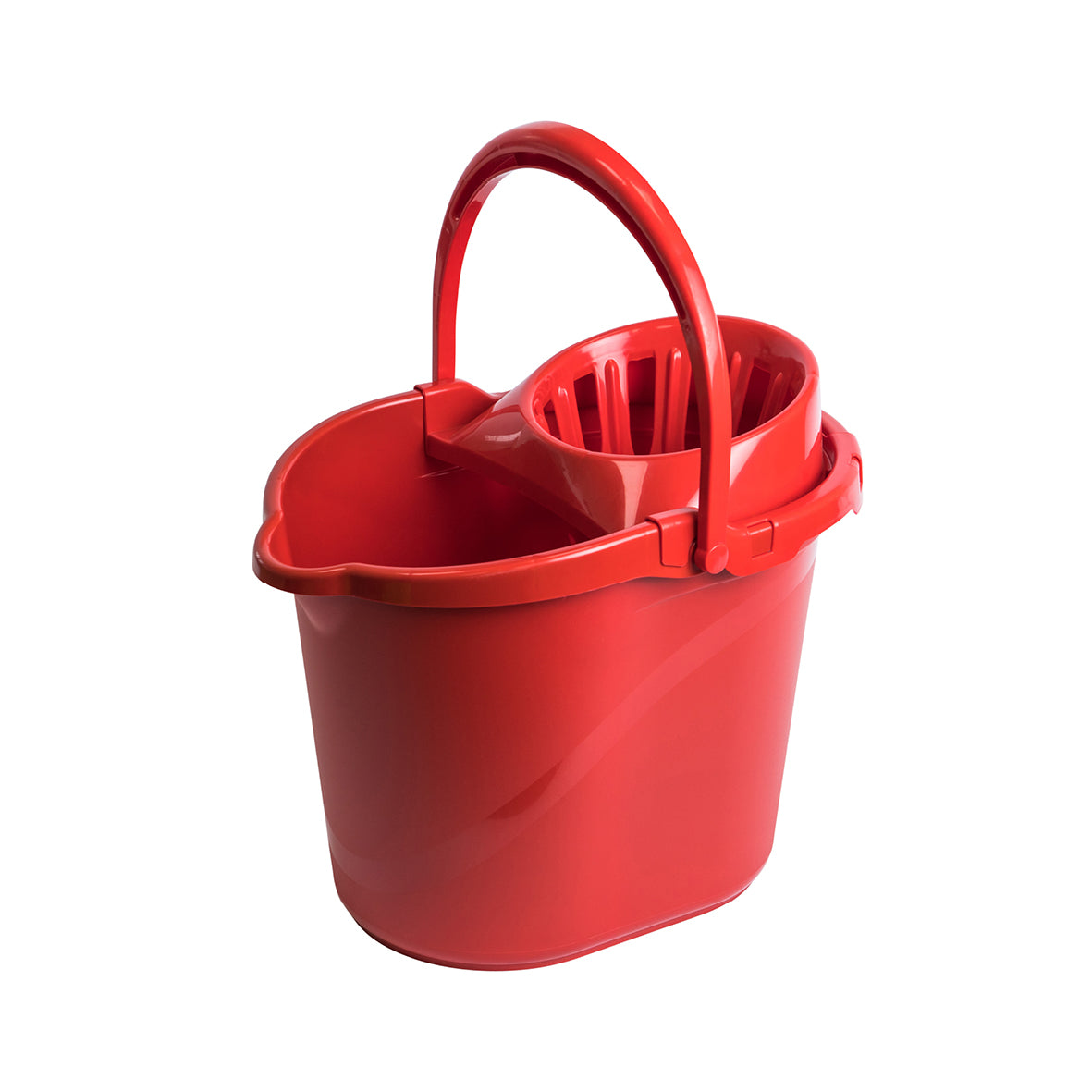 Mop Bucket & Wringer Red - 15 Litre