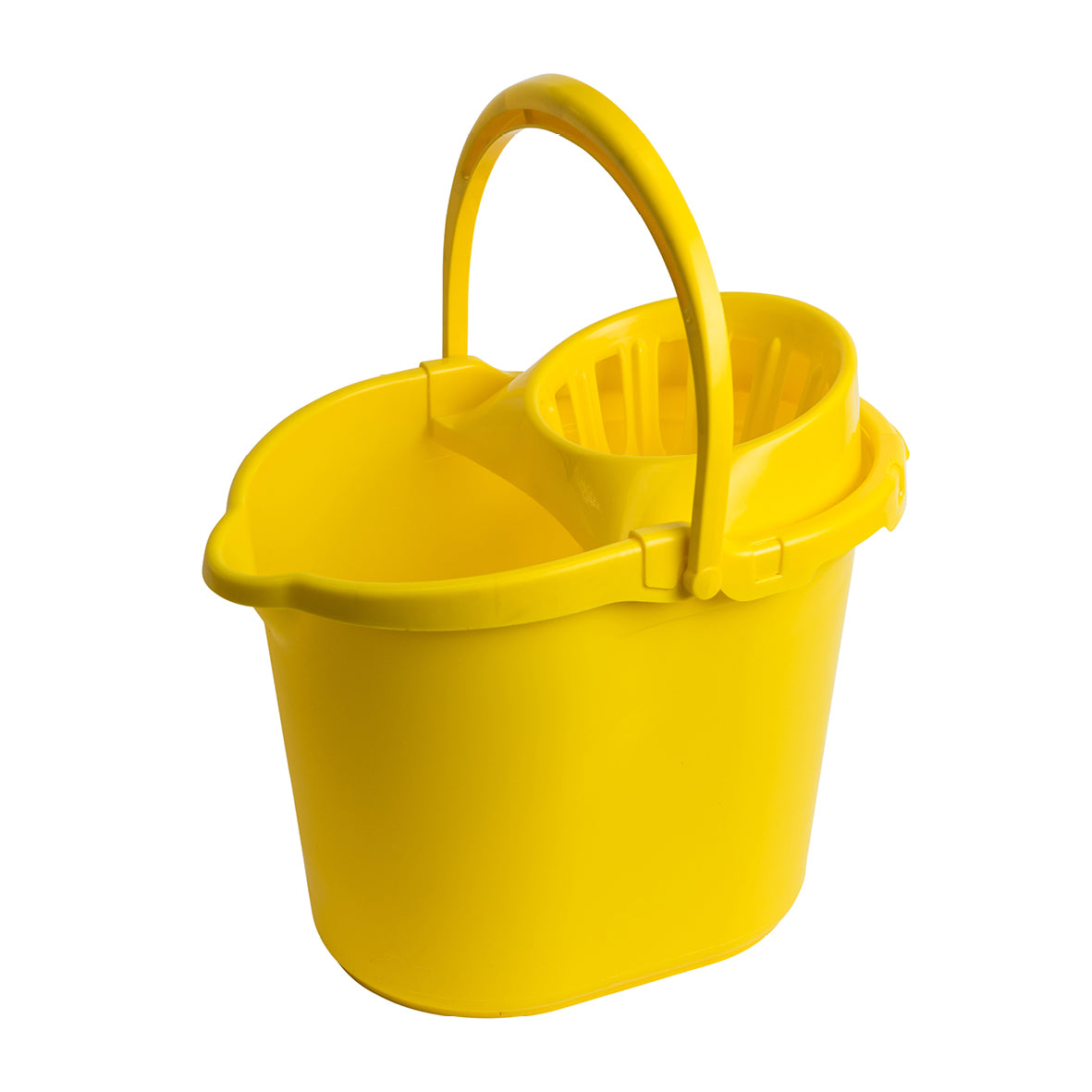 Mop Bucket & Wringer Yellow - 15 Litre