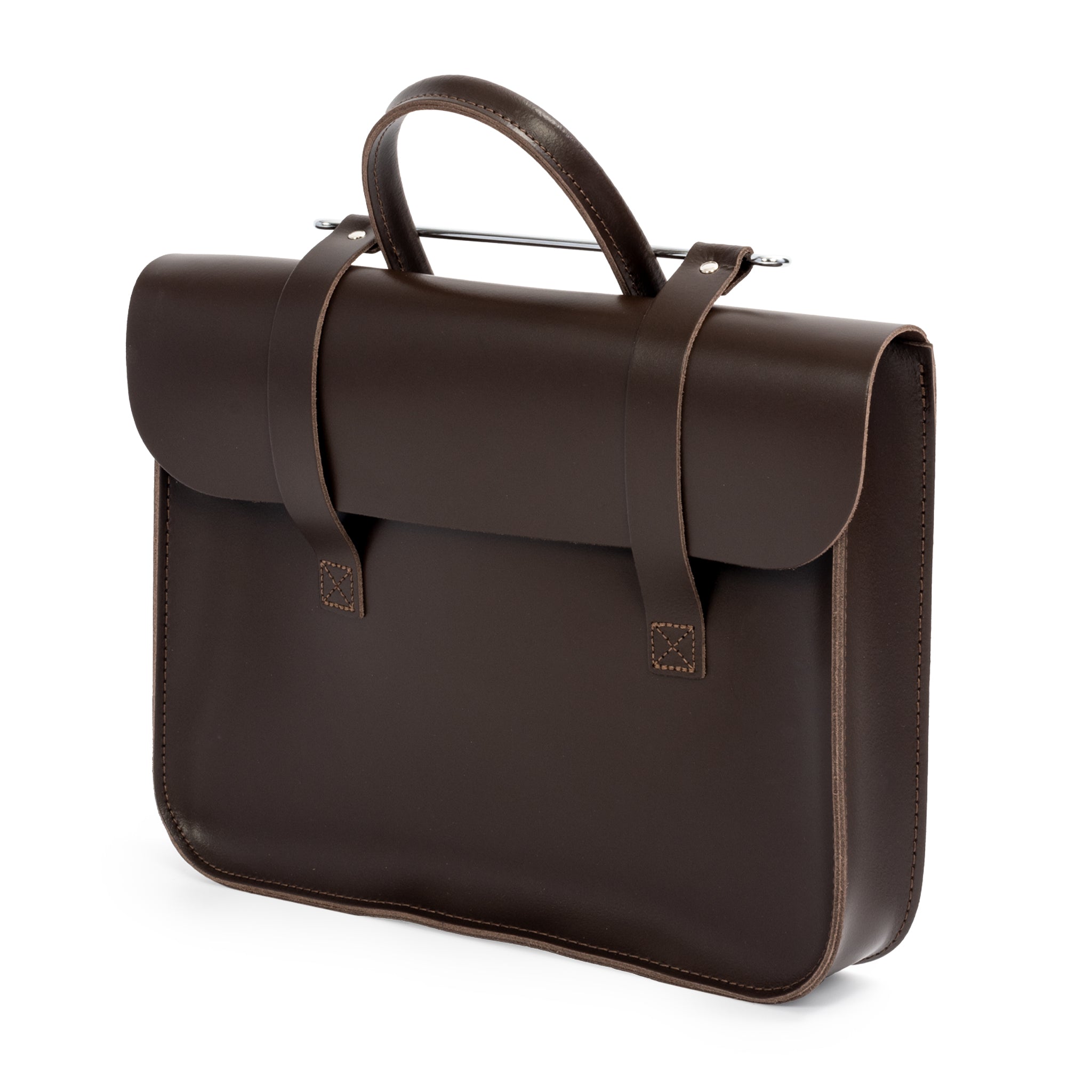 Oxford Traditional leather music case - Chocolate brown