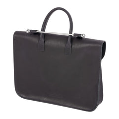 Oxford Traditional leather premium music case - Ebony black