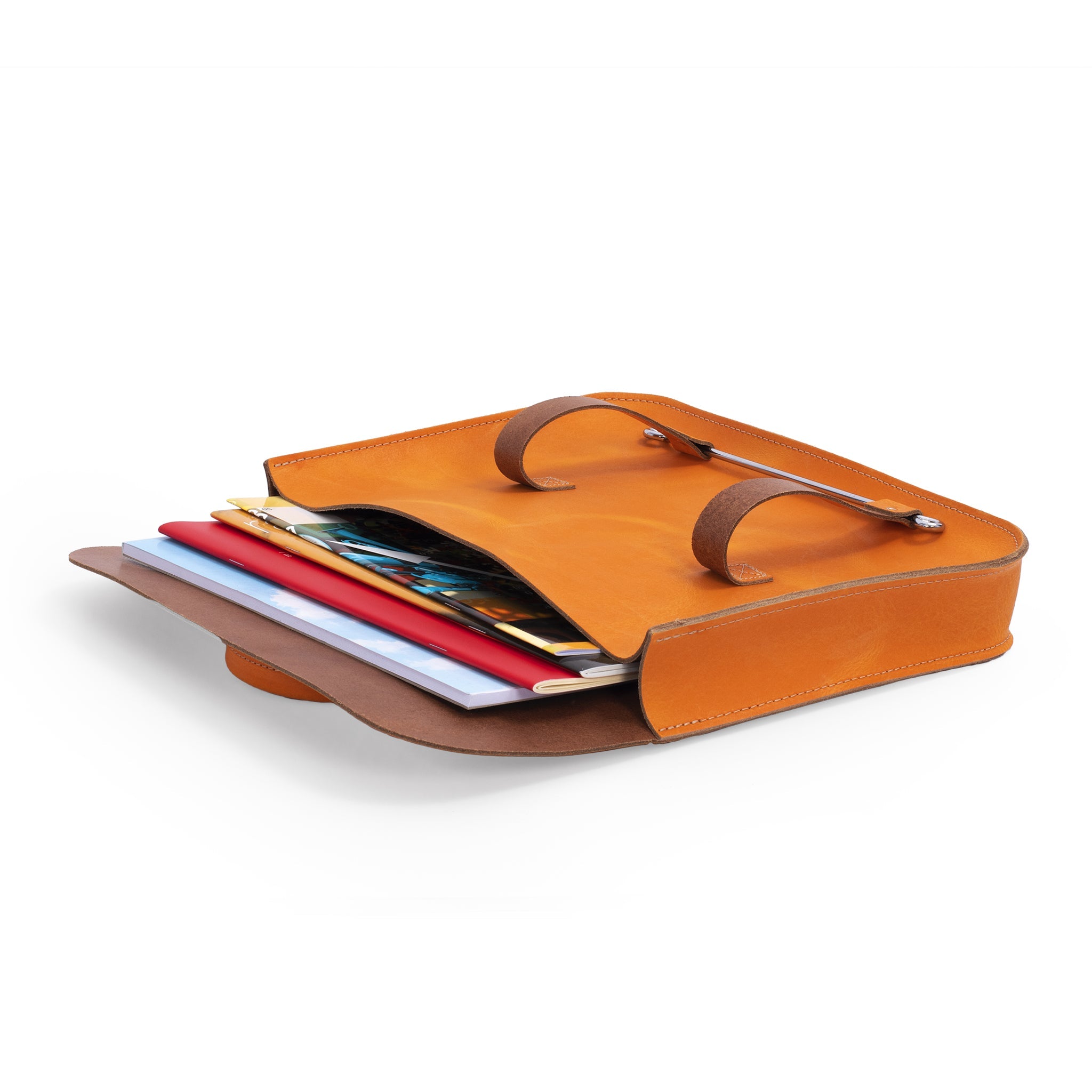Oxford Traditional leather premium music case - Orange