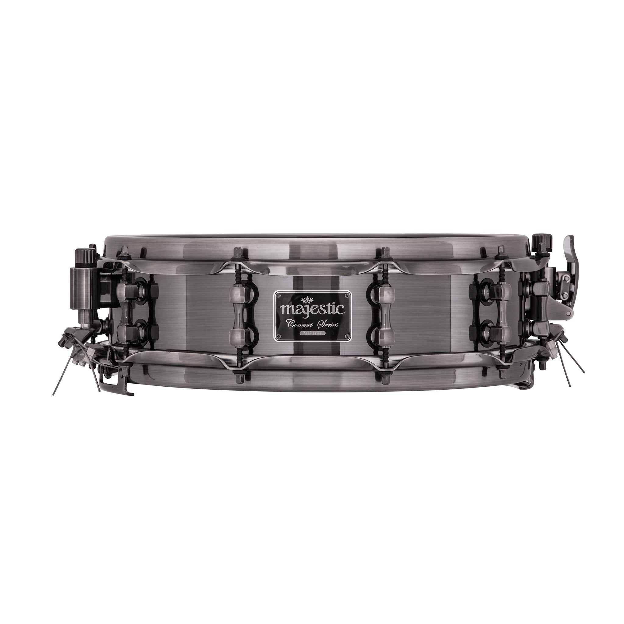 Majestic Concert Black aluminium concert snare drum - 14\"x4\"