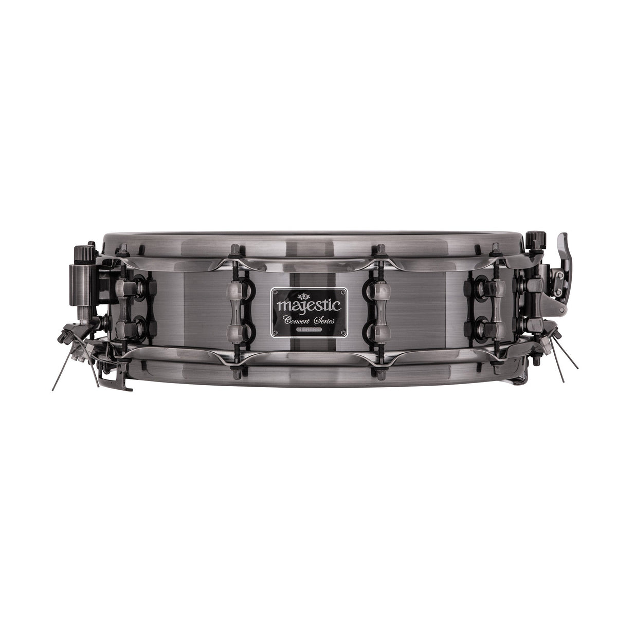 Majestic Concert Black aluminium concert snare drum - 14\"x4\"