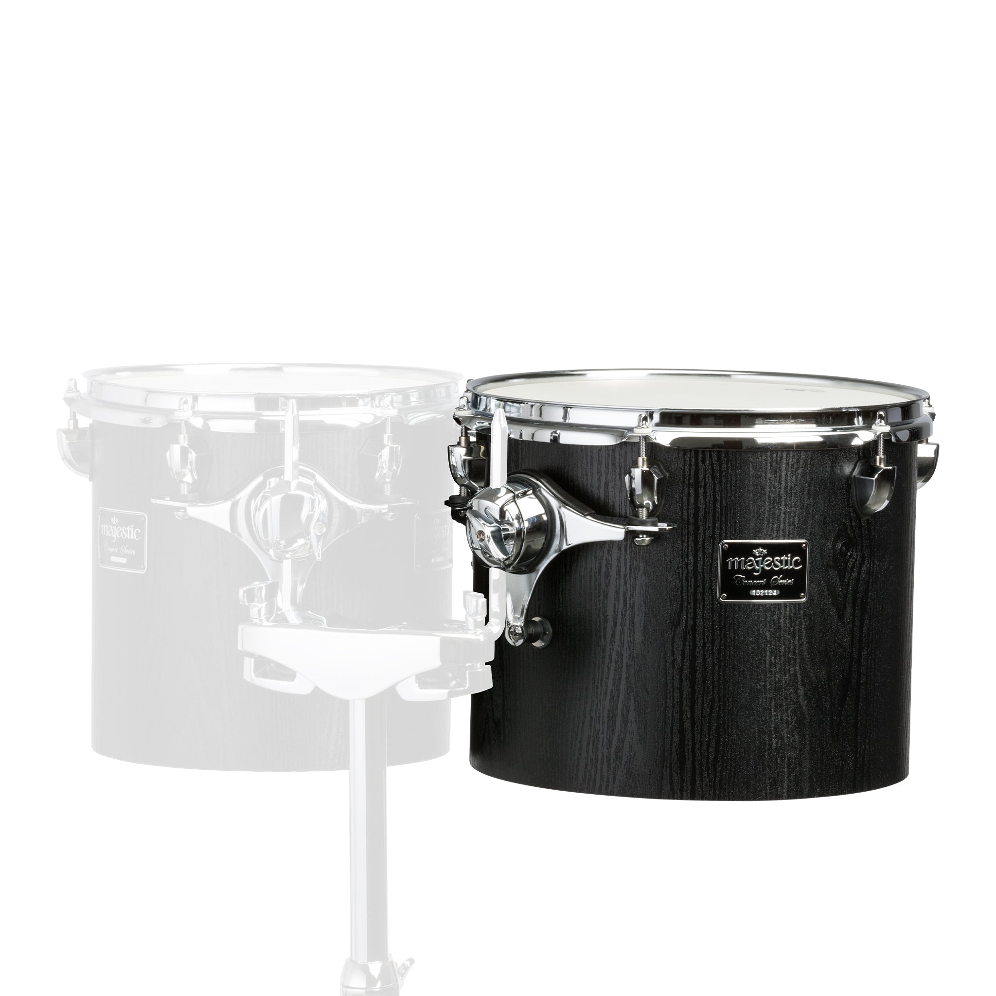 Majestic Concert Black single headed concert tom - 10\"x10\"