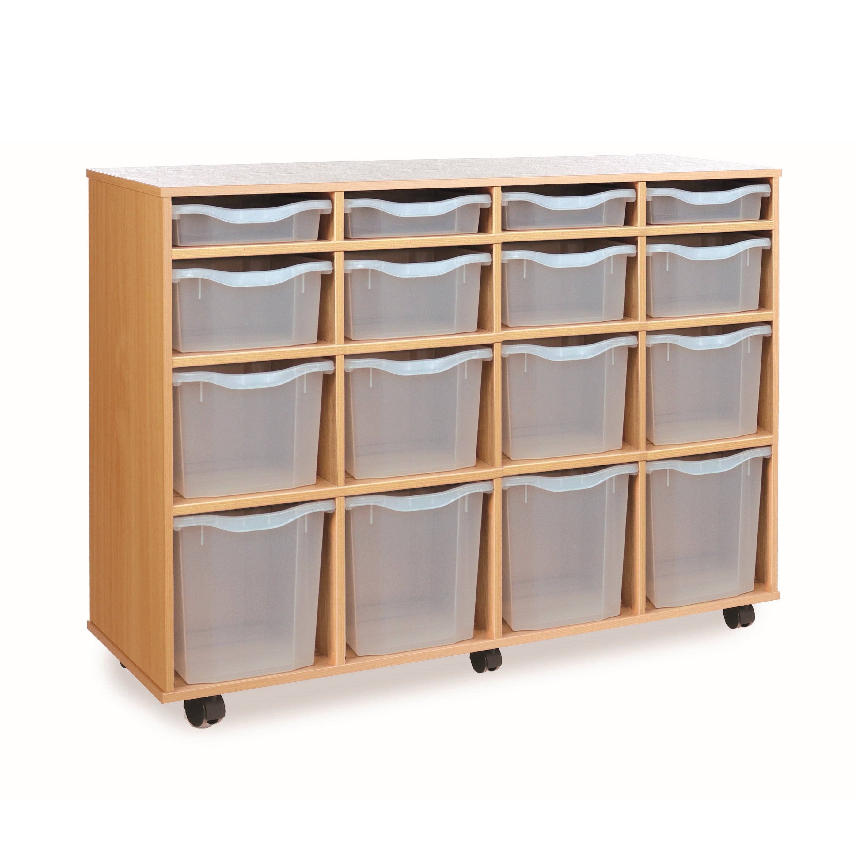Monarch 16 combination tray storage unit - Transparent