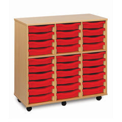 Monarch 30 single tray storage unit (3 x 10) - Red