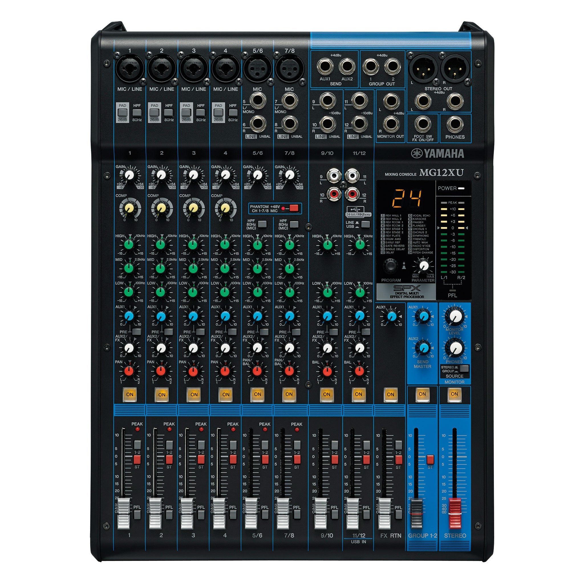 Yamaha MG Series analogue USB mixer - 12 channels