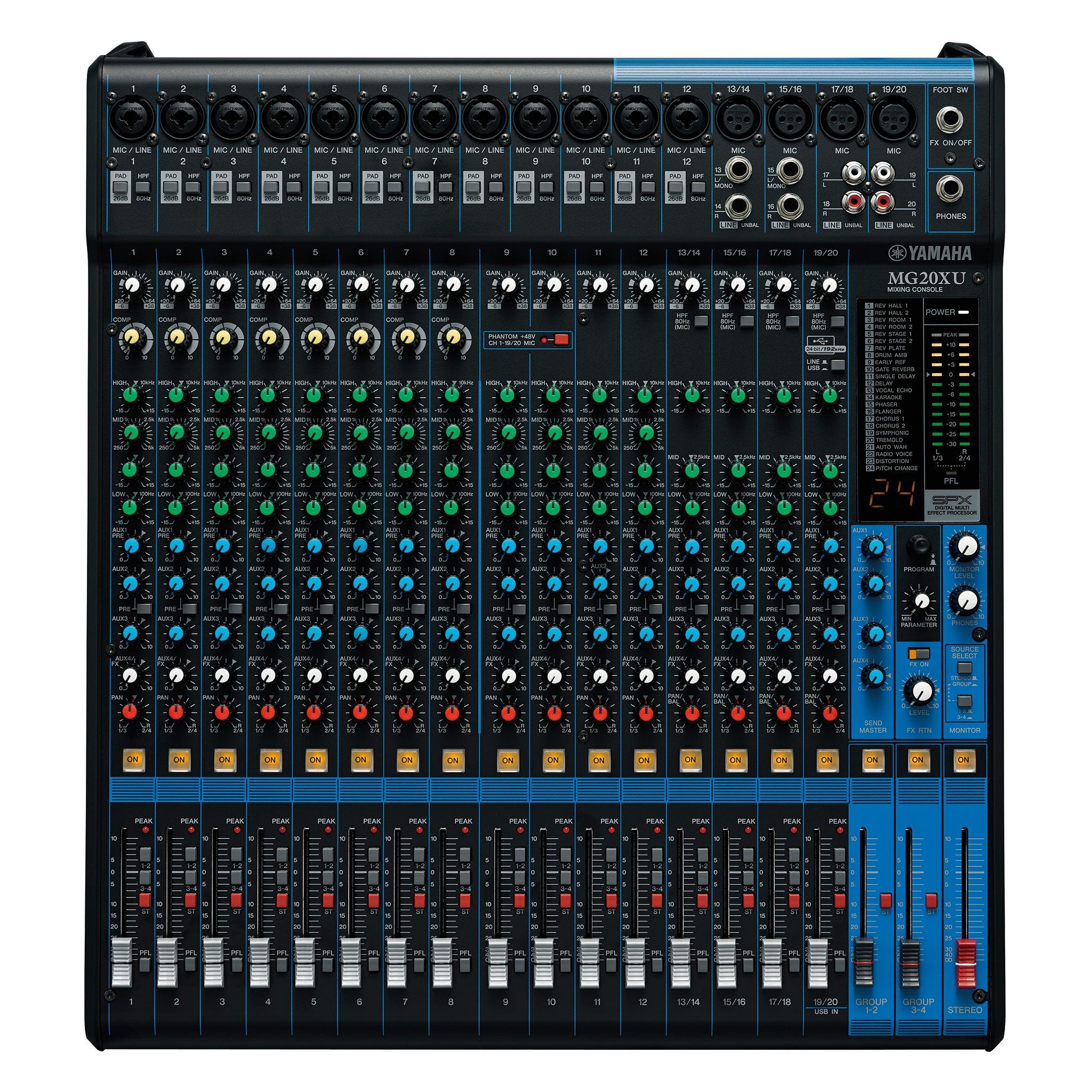 Yamaha MG Series analogue USB mixer - 20 channels