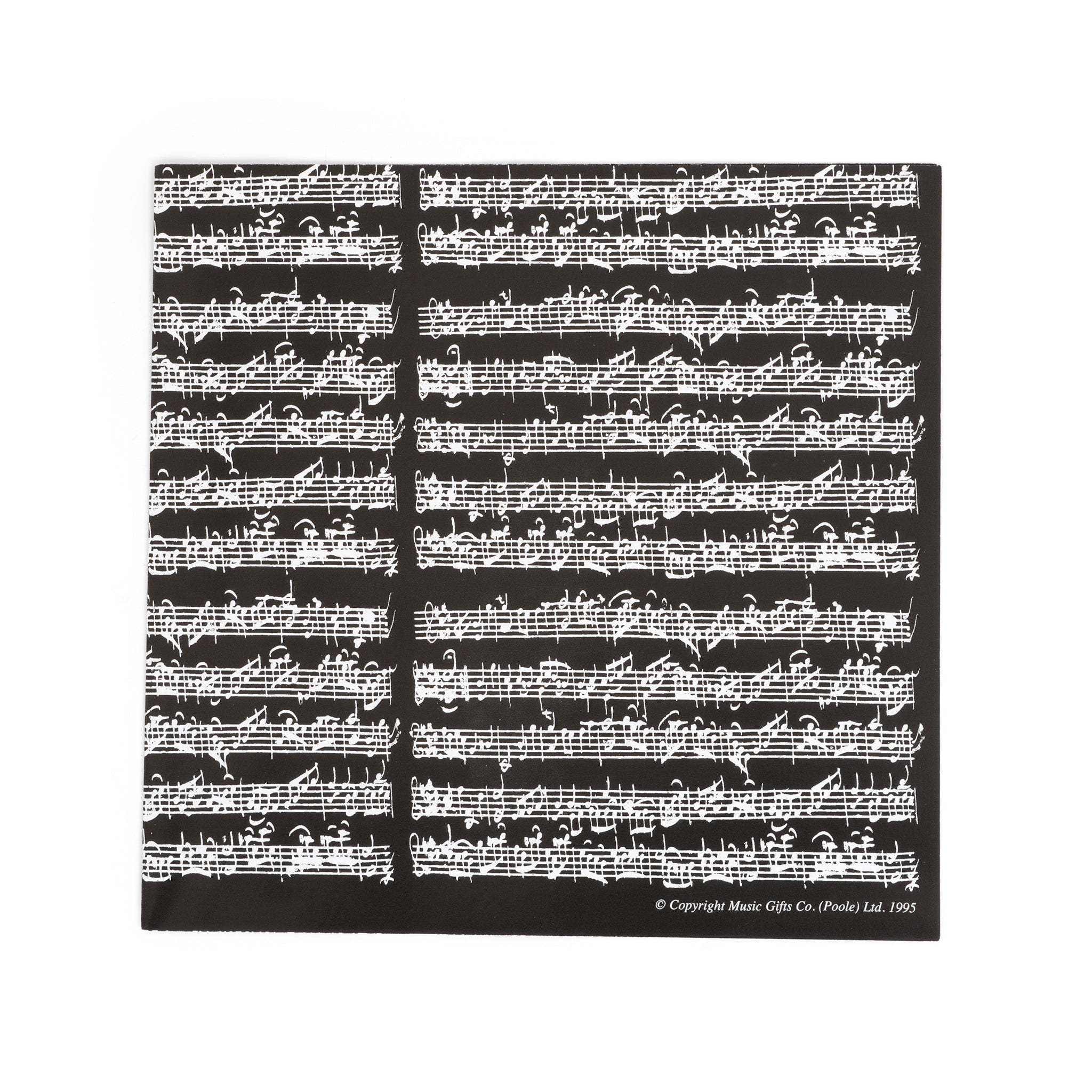 Bach manuscript gift wrapping paper - pack of 5 sheets