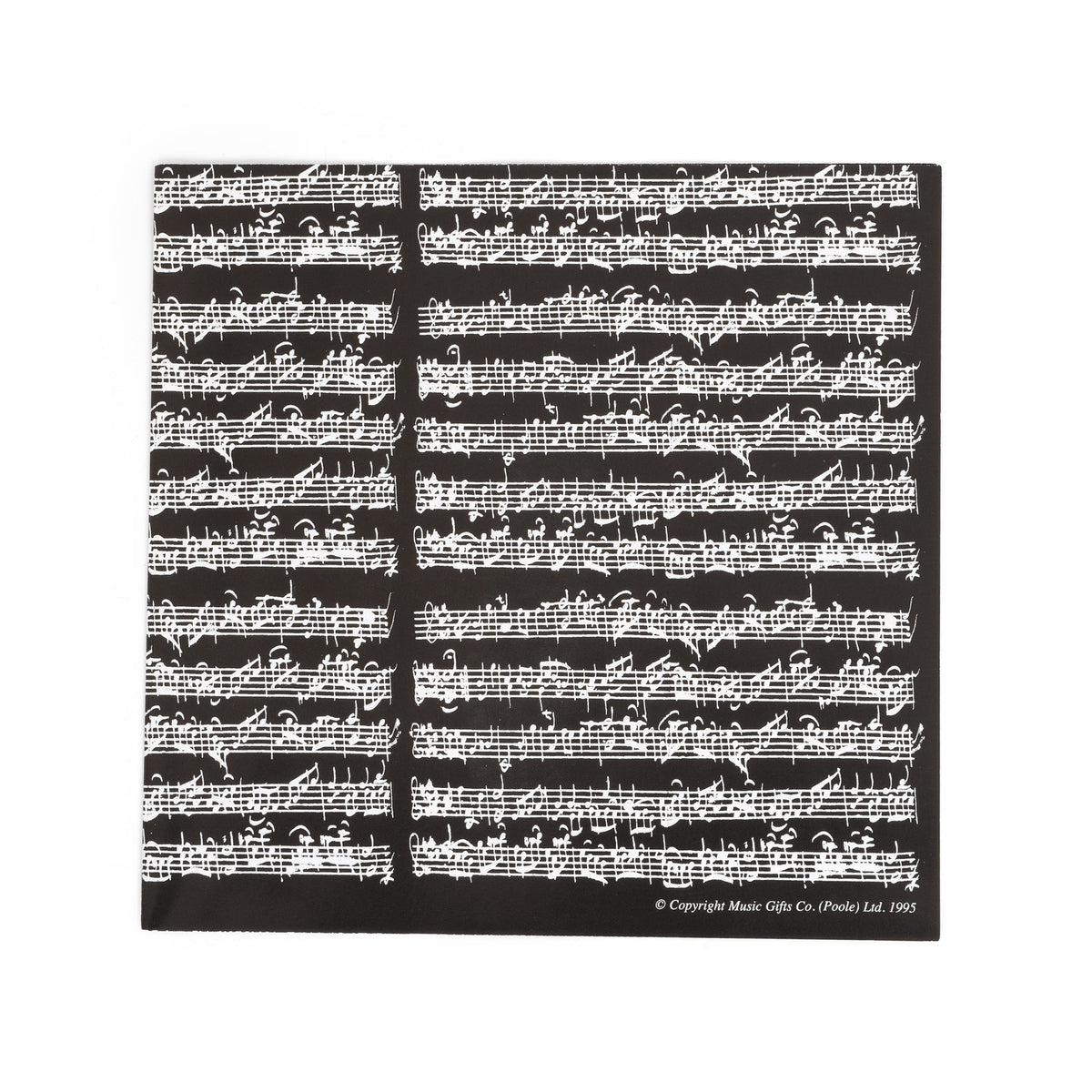 Bach manuscript gift wrapping paper - pack of 5 sheets