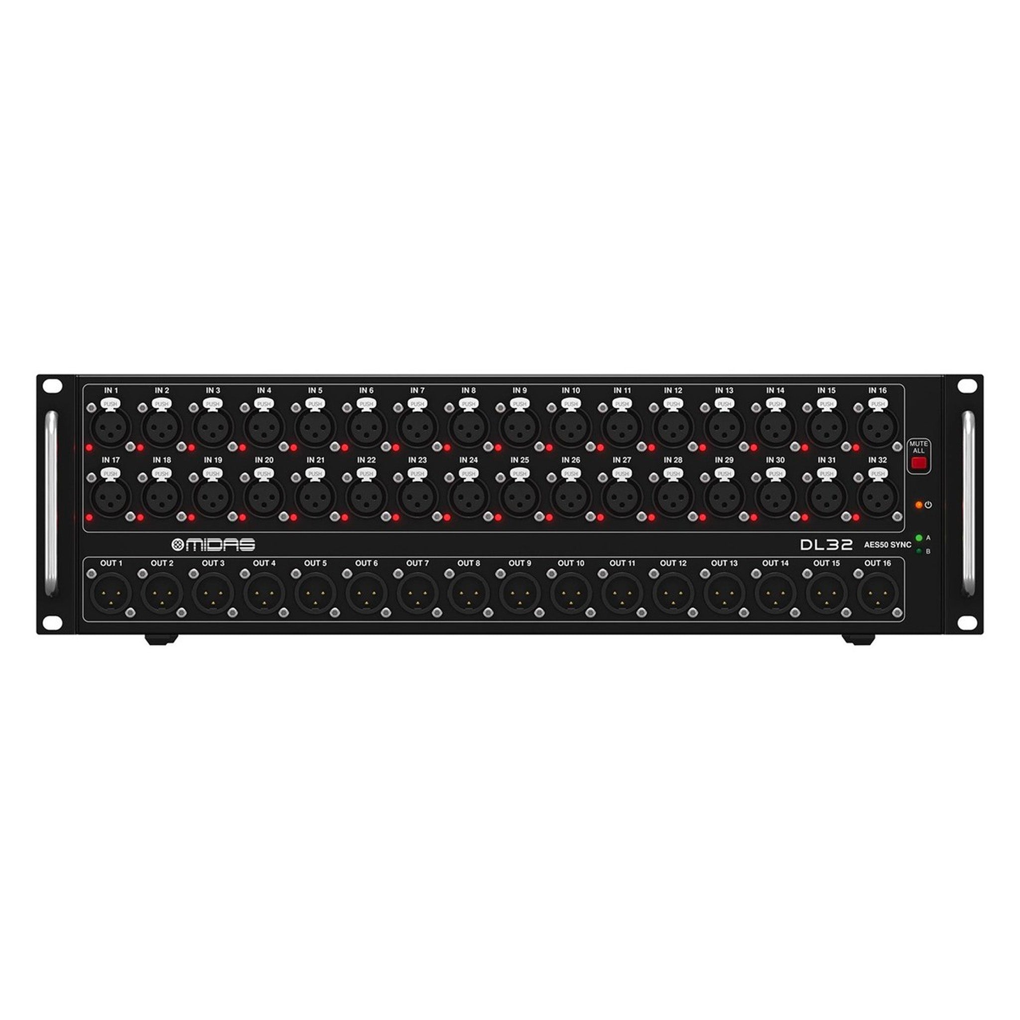 Midas DL32 stagebox - 32 inputs, 16 outputs