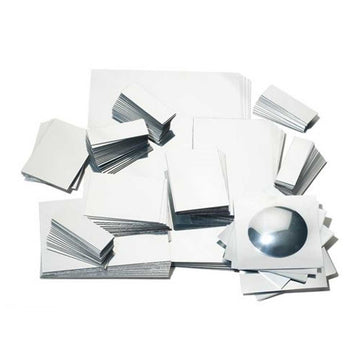 Bulk pack of 165 plastic mirrors , pack of 165
