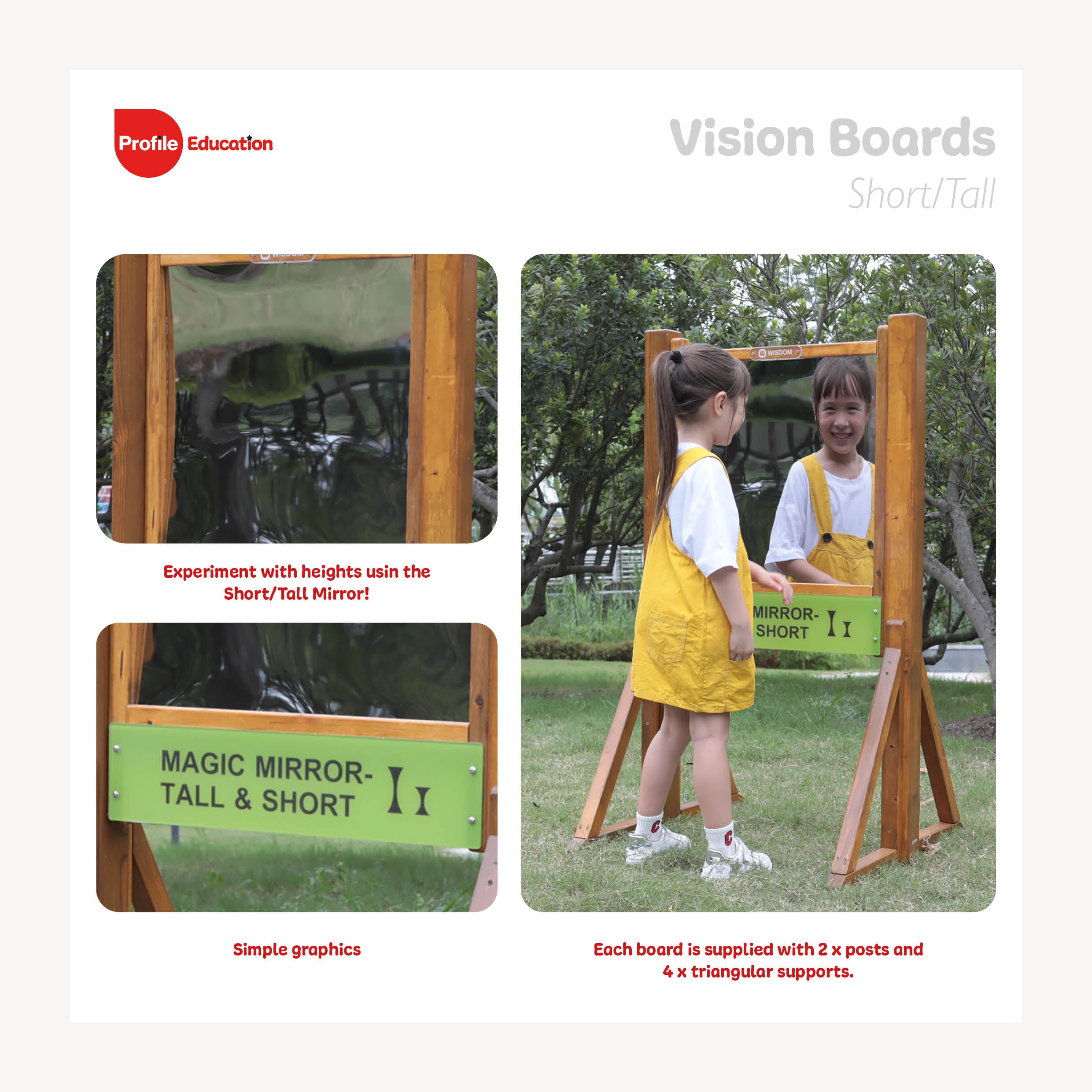 Profile, Vision Boards - Mirror Short/Tall