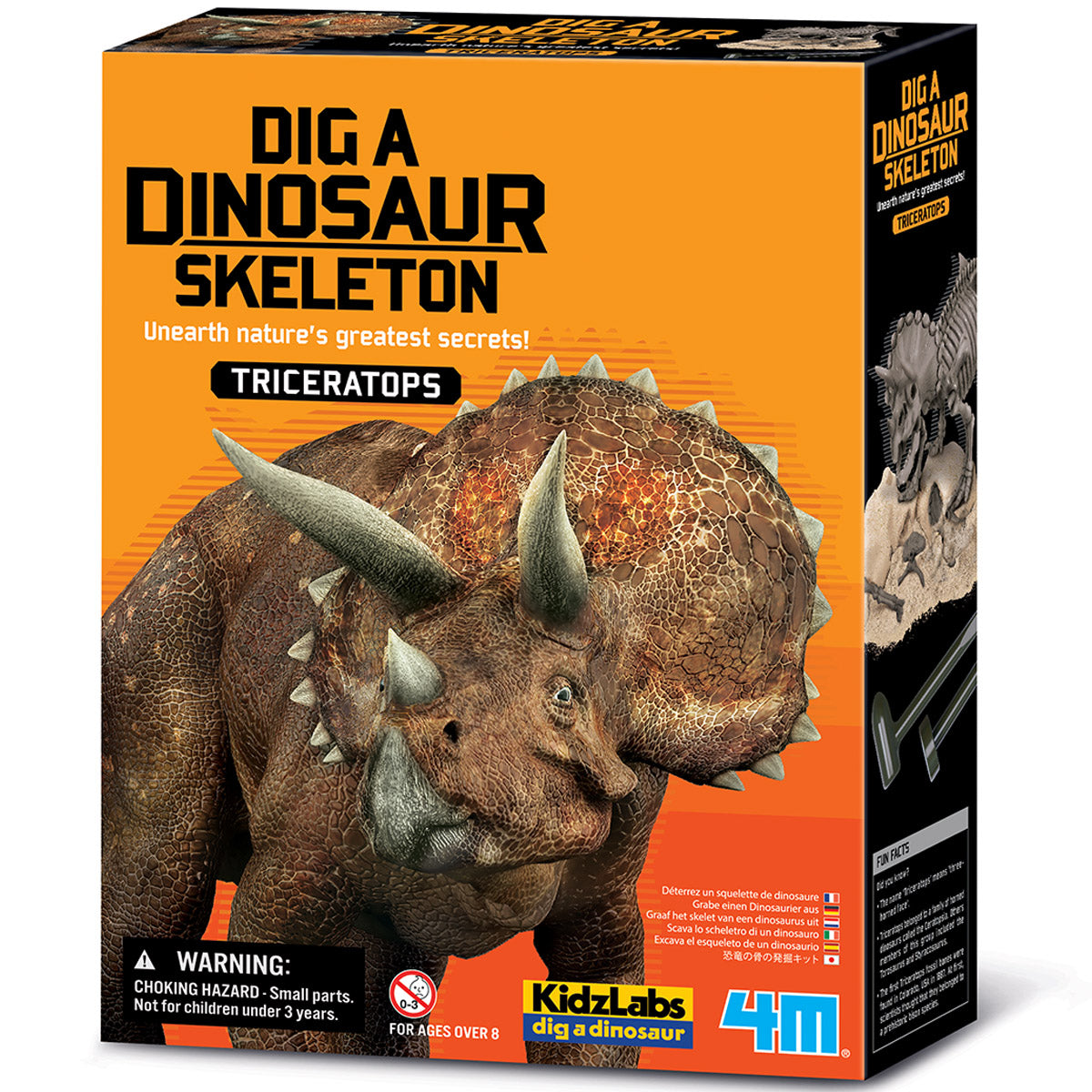 KidzLabs - Dig a Dinosaur Skeleton - Triceratops (8 Years +)