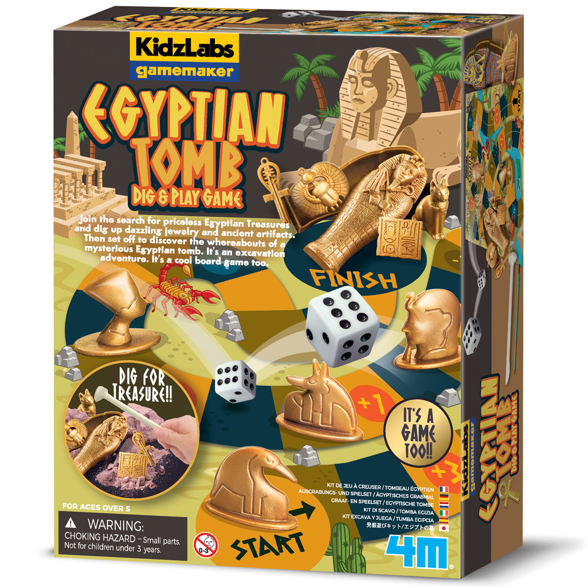 KidzLabs - Gamemaker - Egyptian Tomb Dig & Play Game (5 Years +)