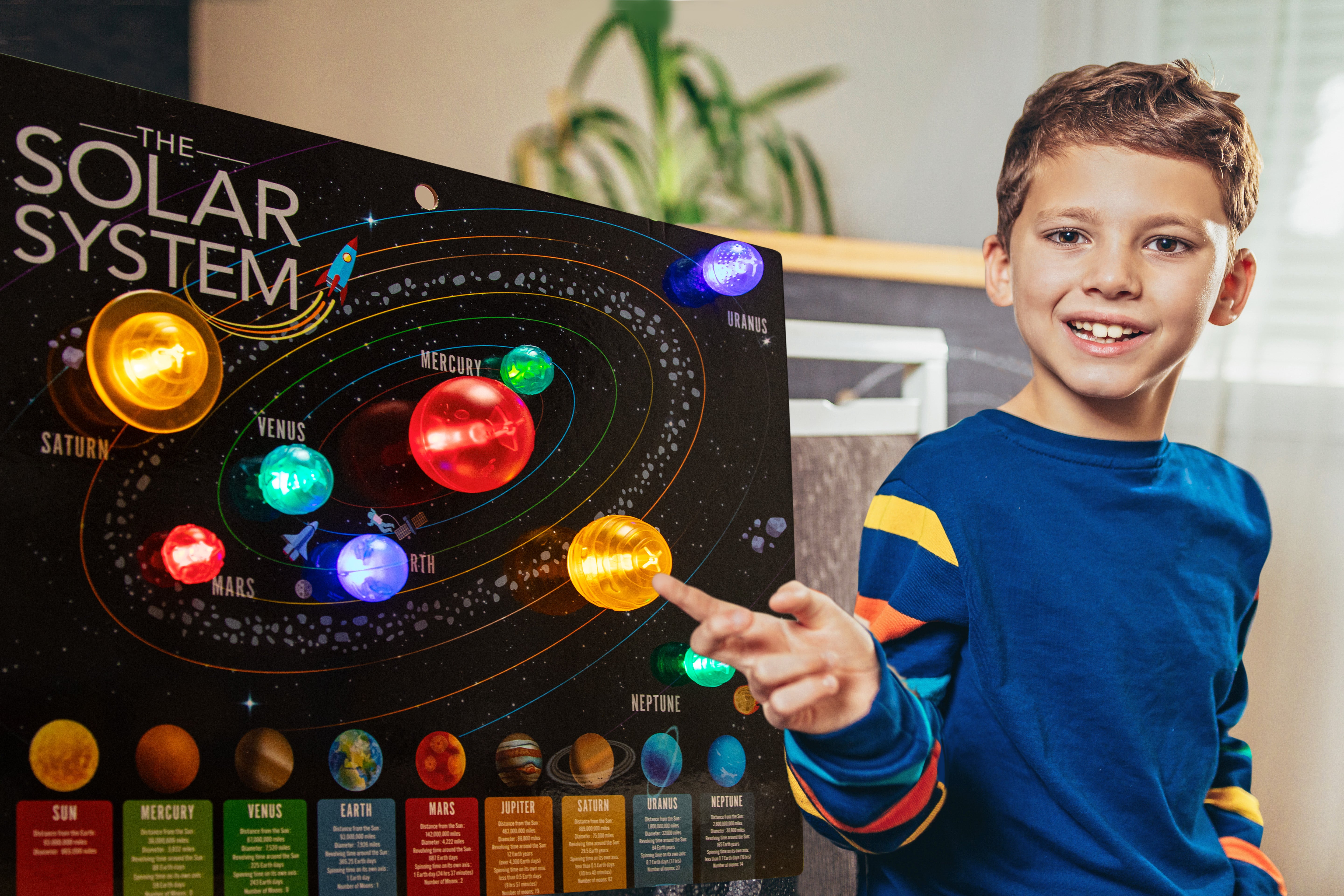 KidzLabs - 3D Solar System Light-Up Poster (5 Years +)