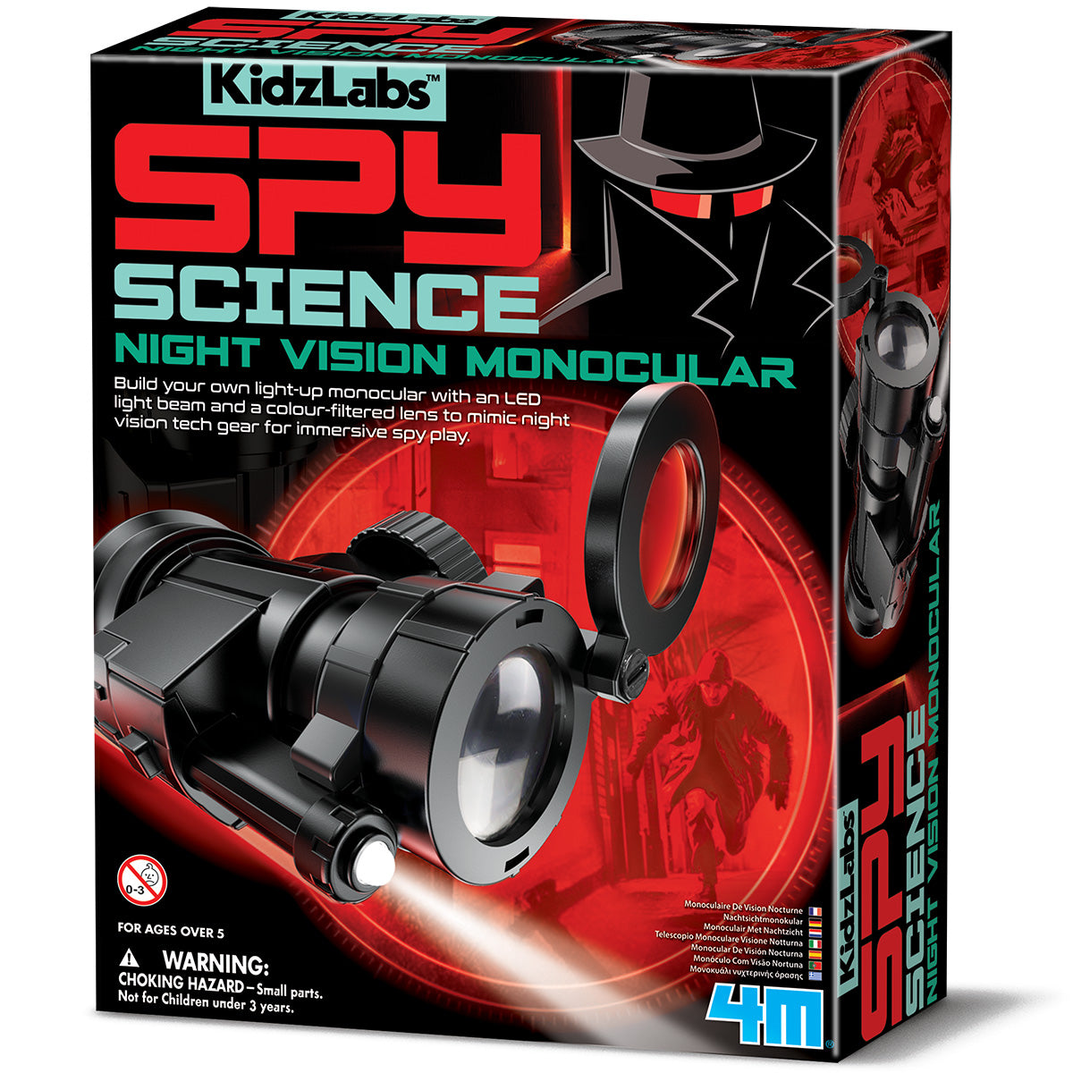 KidzLabs - Spy Science - Night Vision Monocular (5 Years +)