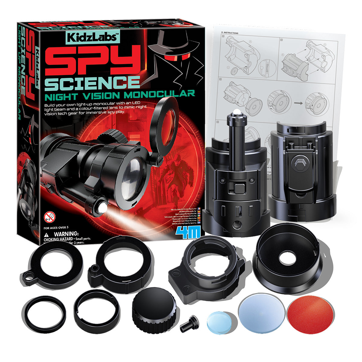 KidzLabs - Spy Science - Night Vision Monocular (5 Years +)