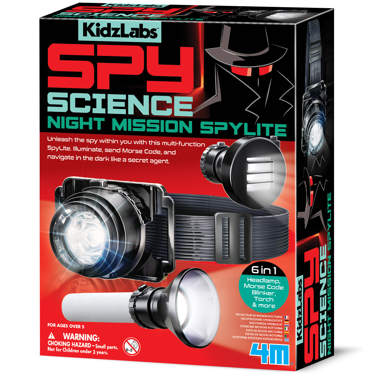 KidzLabs - Spy Science - Night Mission Spylite (5 Years +)