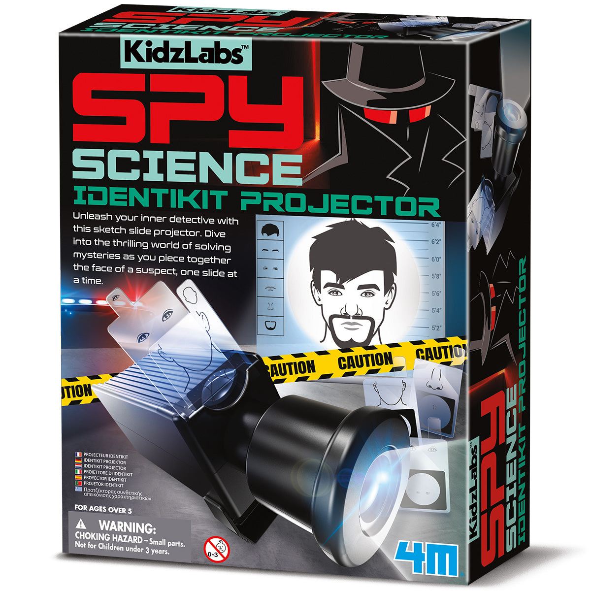 KidzLabs - Spy Science - Identikit Projector (5 Years +)